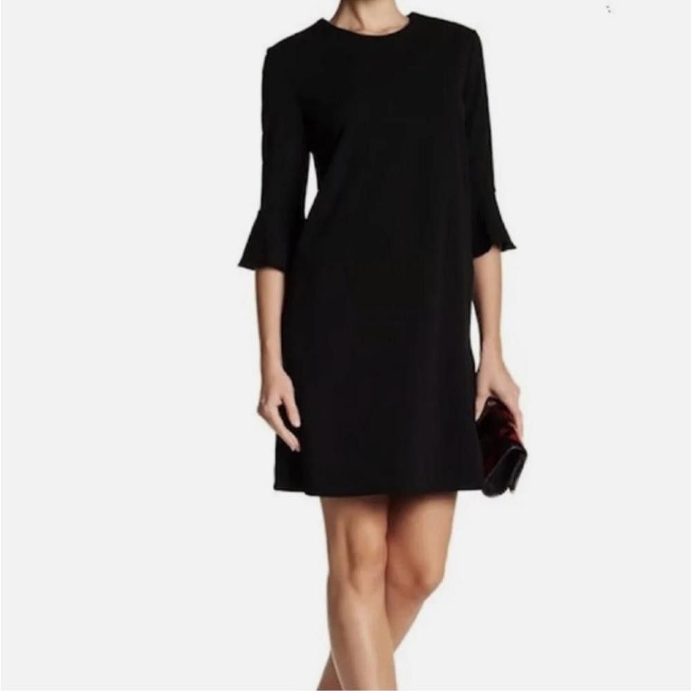 Designer ABS Collection l 3/4 Bell Sleeve Shift Dress Large Size L / US 10 / IT 46 - 8 Thumbnail