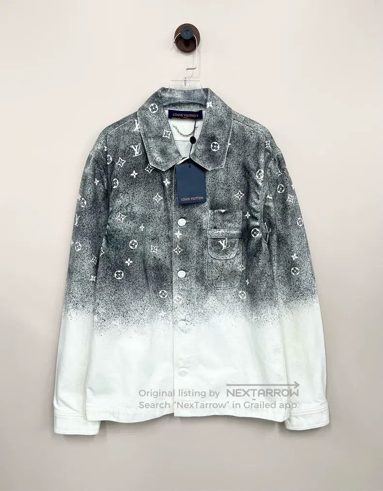 Louis Vuitton Louis Vuitton Grey Star Gradient Denim Jacket Size US XS / EU 42 / 0 - 1 Thumbnail