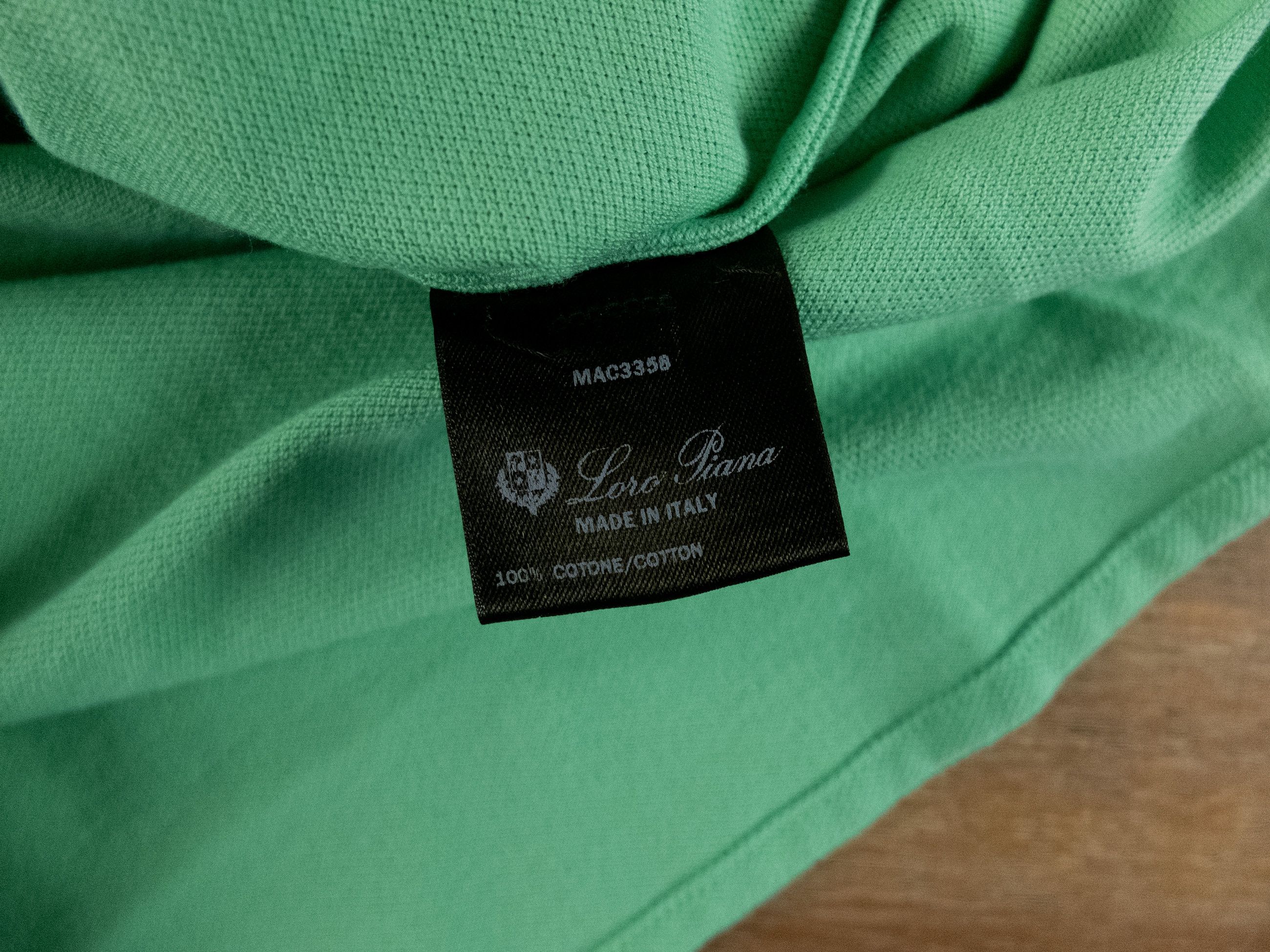 Loro Piana LORO PIANA solid green pique cotton polo shirt Medium NWT Size US M / EU 48-50 / 2 - 6 Thumbnail