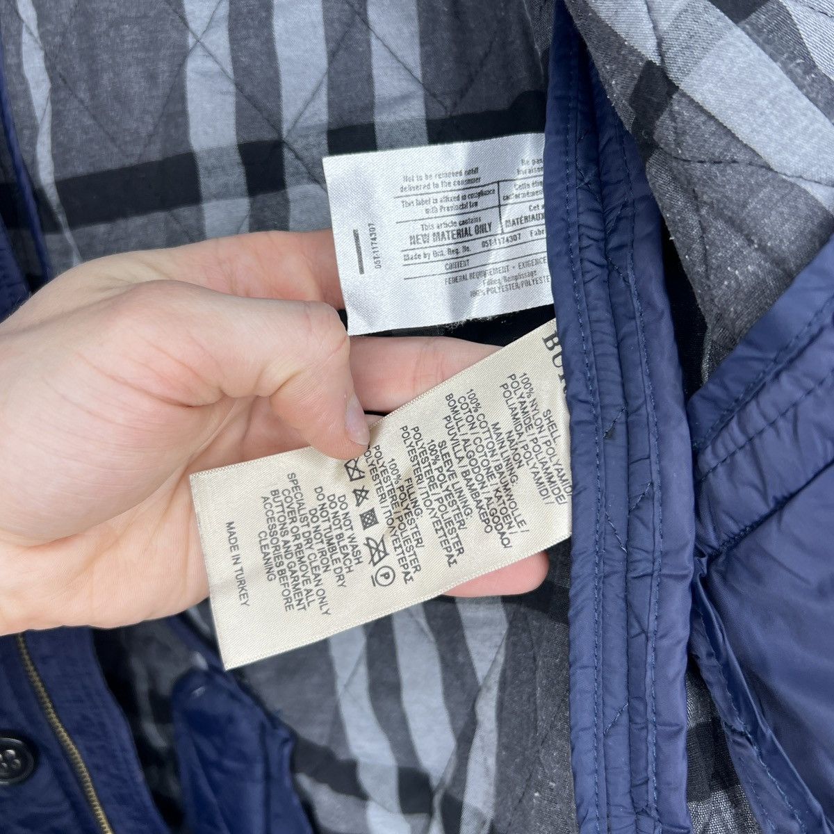 Burberry × Designer BURBERRY LONDON QUILTED JACKET COAT NAVY Size M / US 6-8 / IT 42-44 - 6 Thumbnail