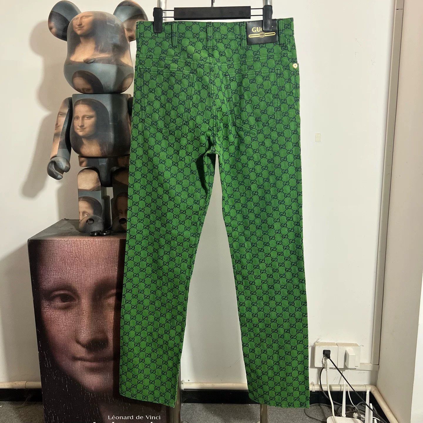 Gucci gucci green printed denim pants W3003 Size US 32 / EU 48 - 2 Thumbnail