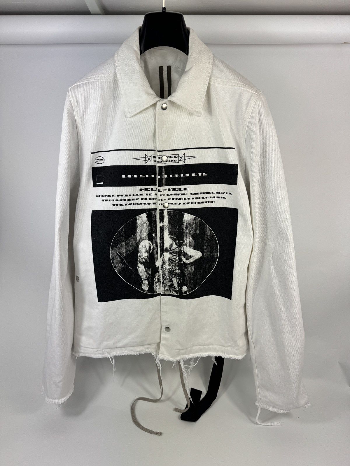 Rick Owens HOLLYWOOD SNAPFRONT OPERA PRINTED JACKET Size US L / EU 52-54 / 3 - 1 Thumbnail