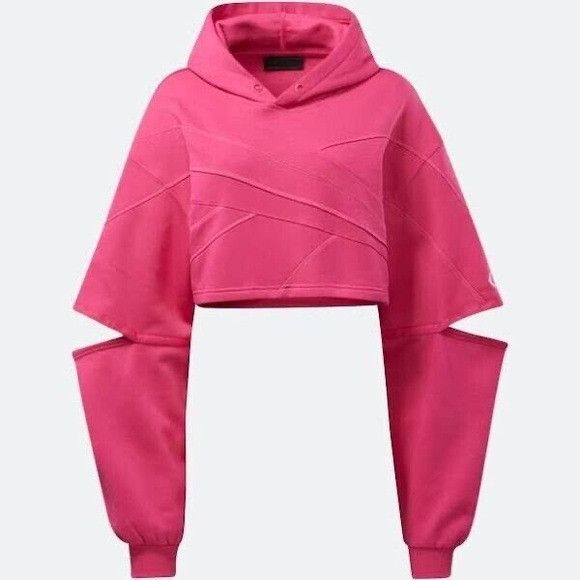 Reebok NWT REEBOK X CARDI B FUSHIA PINK SWEATSHIRT SZ 2XL XXL Size XXL / US 16-18 / IT 52-54 - 2 Thumbnail