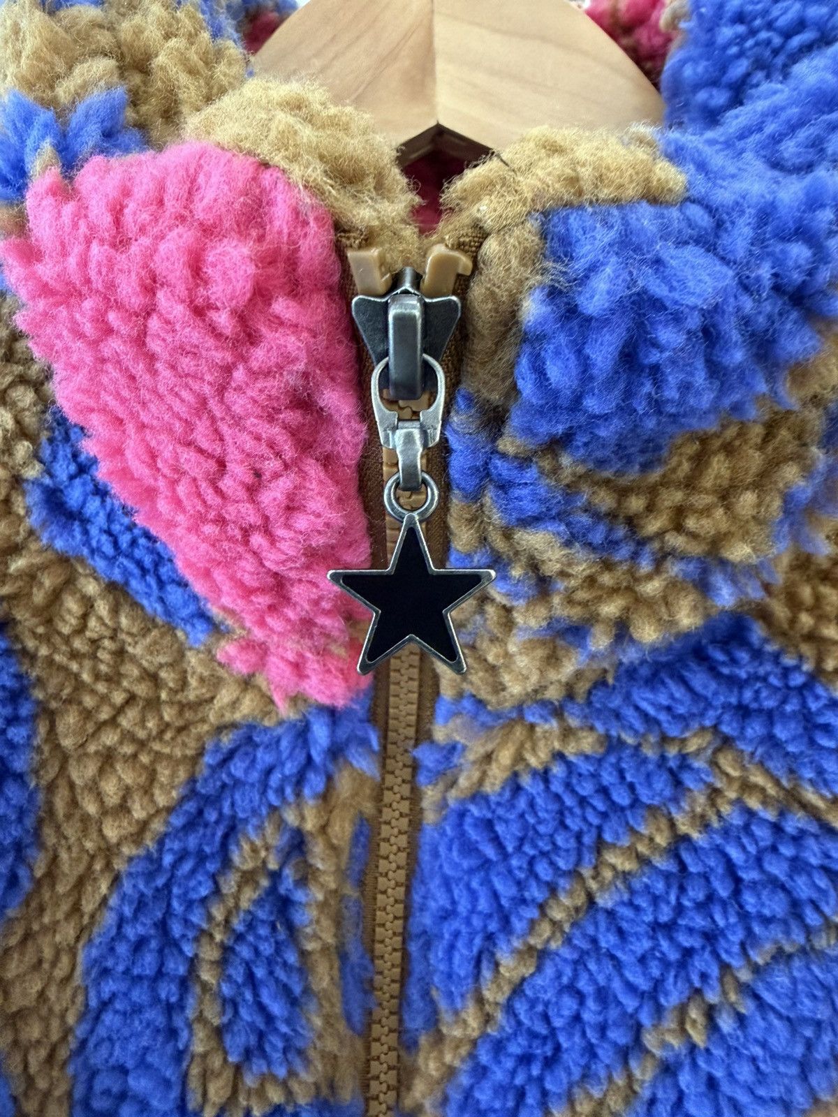 FELT FELT “Flower Cycle” Brown Sherpa Jacket Size US S / EU 44-46 / 1 - 4 Thumbnail