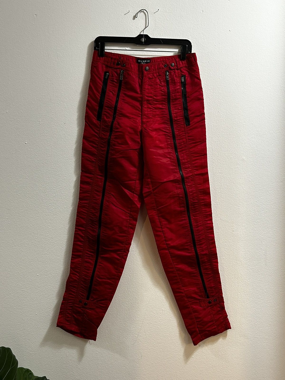 Bugle Boy × Vintage Bugle boys USA zipper front nylon pants Size US 32 / EU 48 - 1 Thumbnail