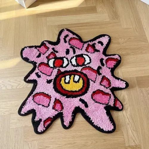 Other Cherry Bomb Rug Strange & interesting Handmade Tufted Carpet Size ONE SIZE - 3 Thumbnail
