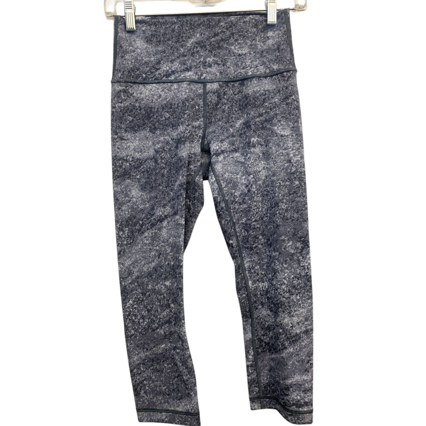 Lululemon Lululemon Wunder Under Crop (Hi-Rise) 21" Area Ice Grey SZ 6 Size 28" / US 6 / IT 42 - 3 Thumbnail
