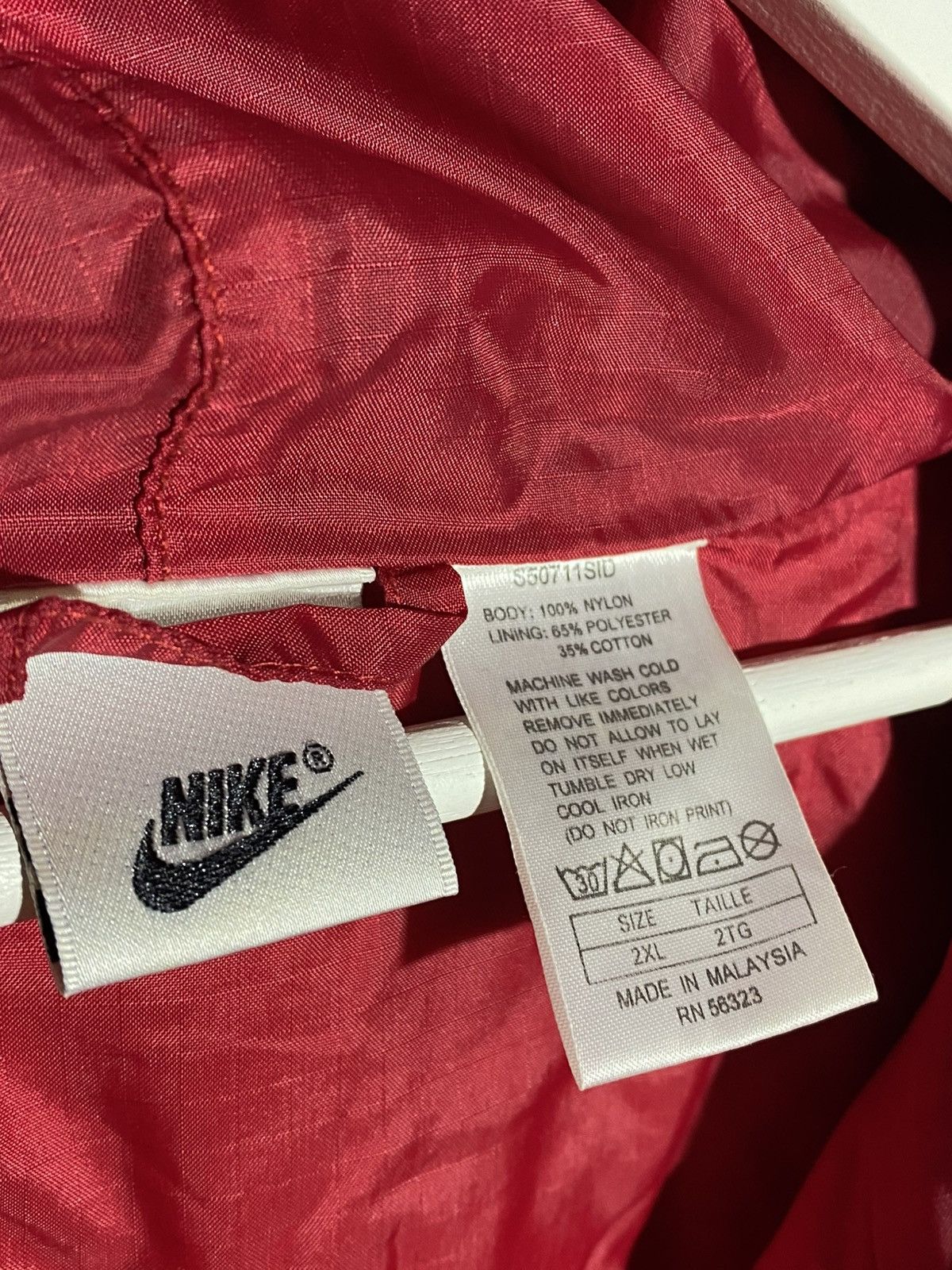 Nike 🔥 VINTAGE 90s NIKE JUST DO IT RARE NYLON JACKET Size US XXL / EU 58 / 5 - 17 Thumbnail