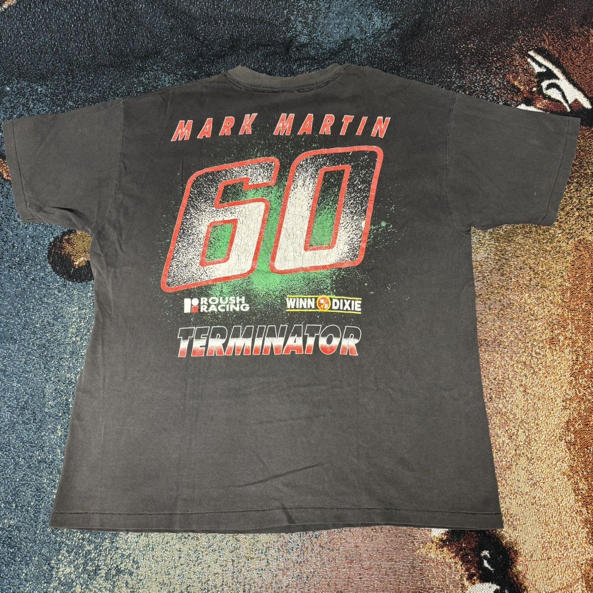 NASCAR × Vintage VINTAGE NASCAR MARK MARTIN TEE FADED BLACK Size US XL / EU 56 / 4 - 2 Thumbnail