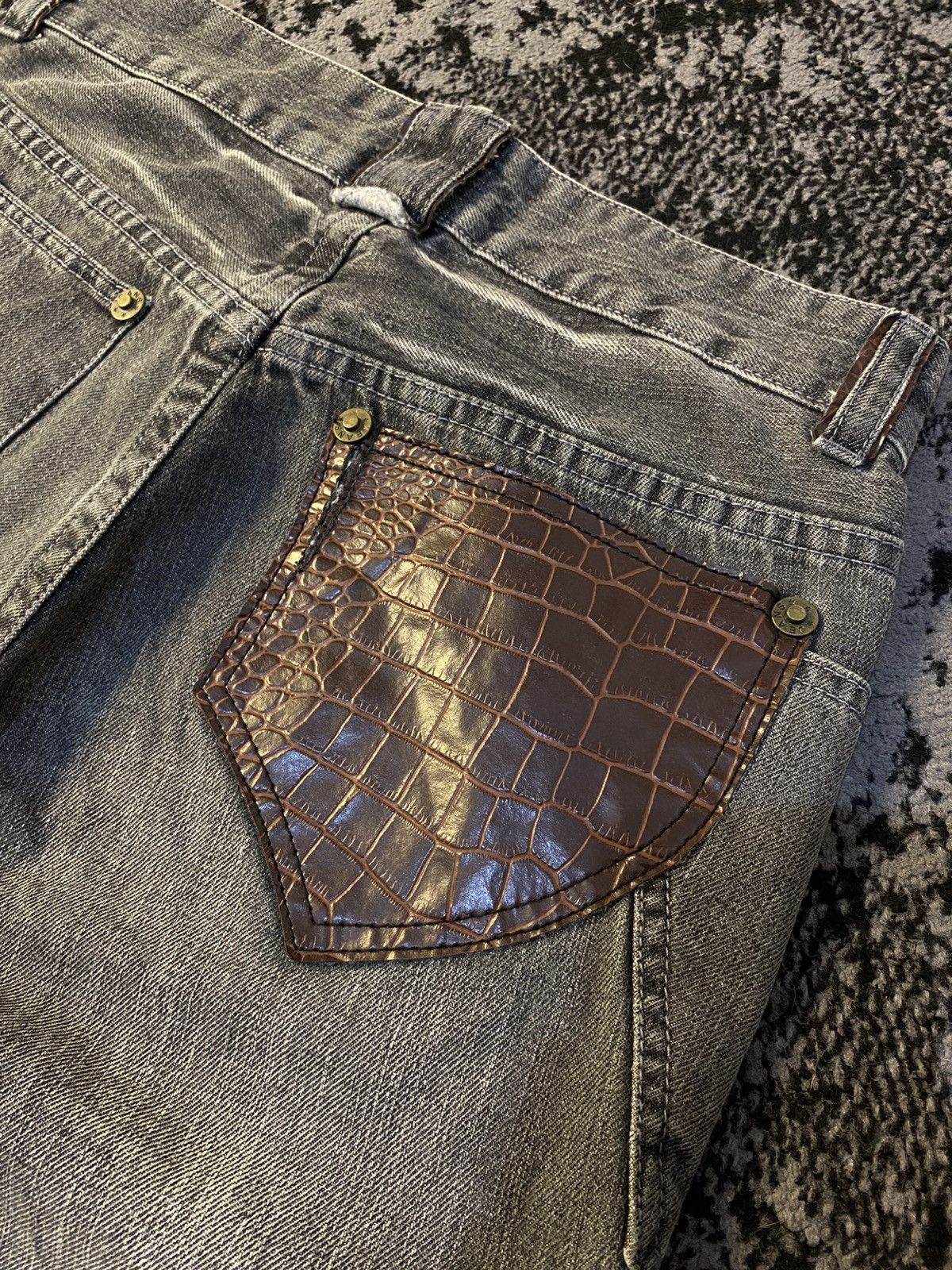 If Six Was Nine 2000s Obelisk Matsak Crocodile Jeans 🔥 Size US 31 - 11 Thumbnail