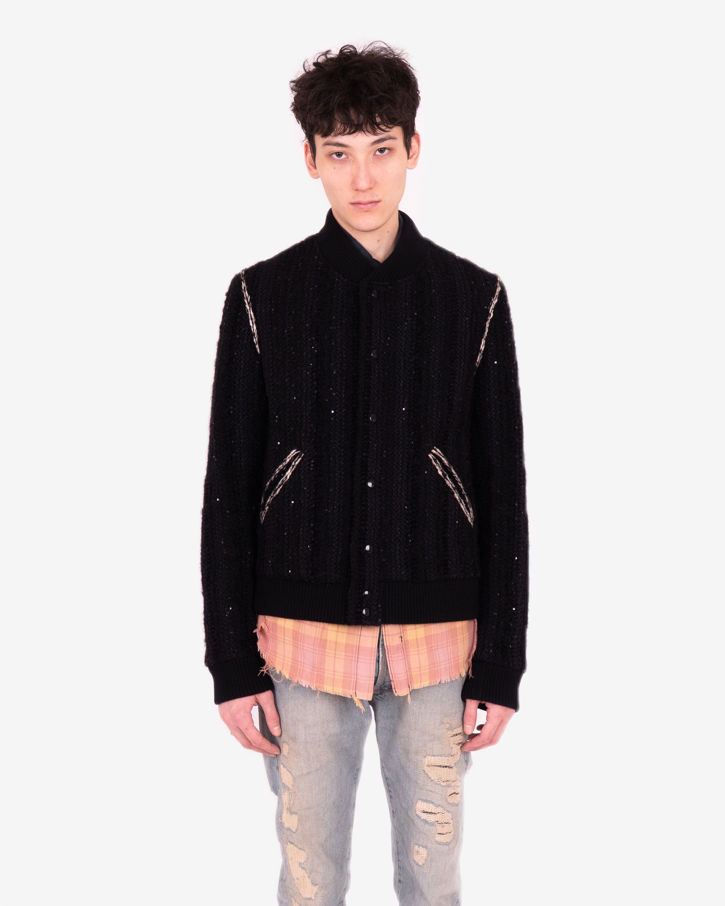 Saint Laurent Paris Tweed Teddy Jacket Size US L / EU 52-54 / 3 - 3 Thumbnail