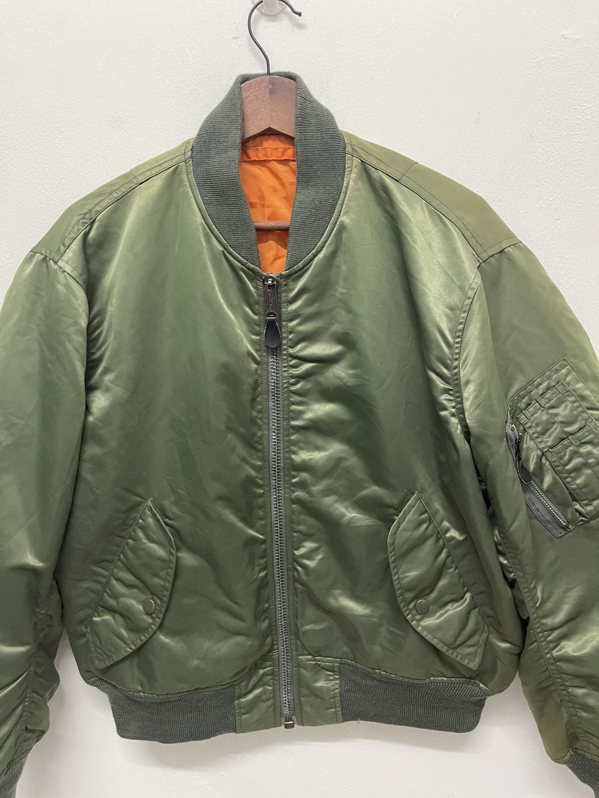 Vintage 💥CALLING❌Vintage Dog Fight Bomber Reversible Flight Jacket Size US M / EU 48-50 / 2 - 2 Thumbnail