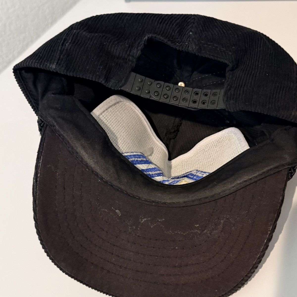 Vintage Vintage Cal Mat Corduroy Hat Snap Back Adjustable 80s Gas Size ONE SIZE - 4 Thumbnail
