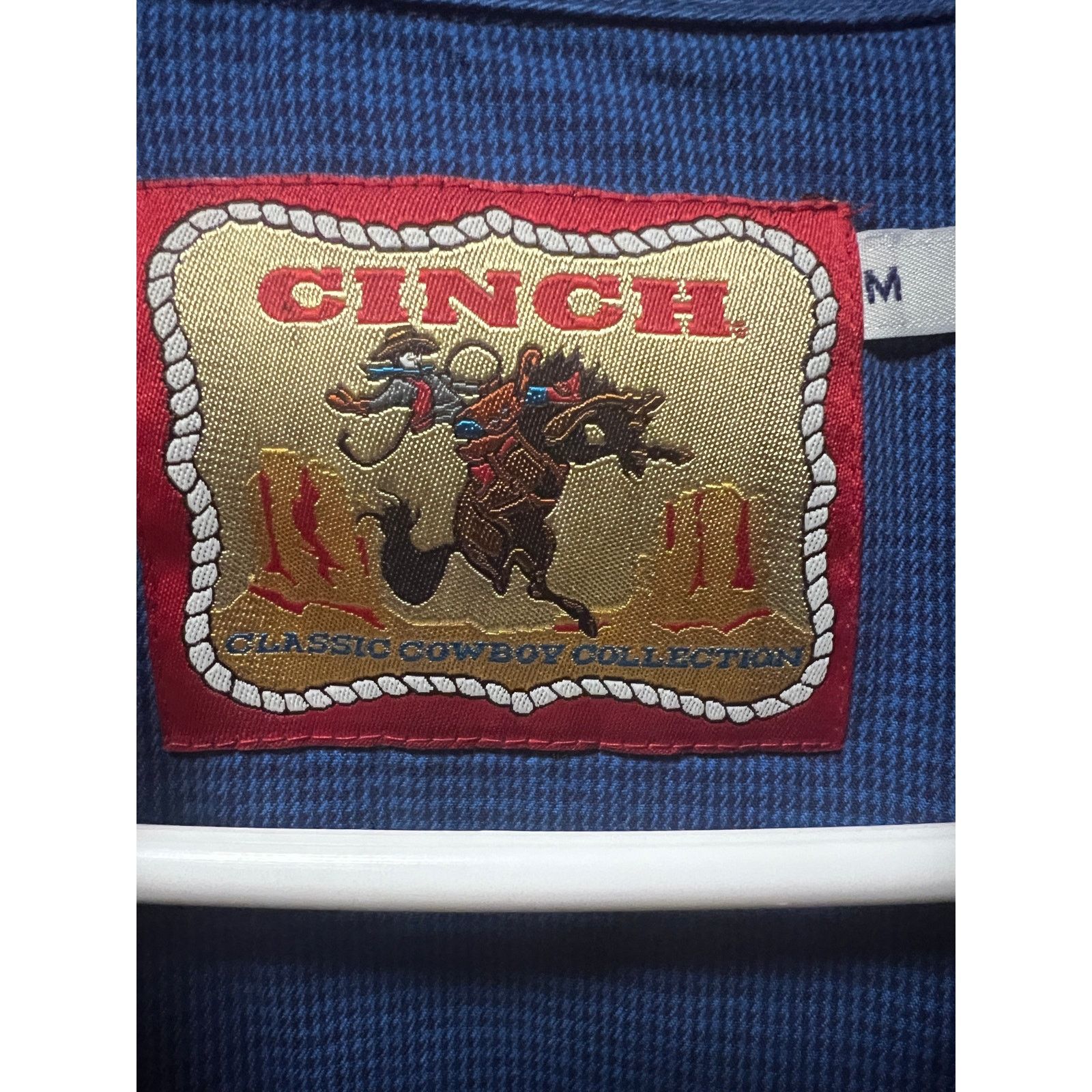 CINCH Cinch Blue Western Rockabilly Cowboy Pearl Snap Shirt Medium Size US M / EU 48-50 / 2 - 10 Thumbnail