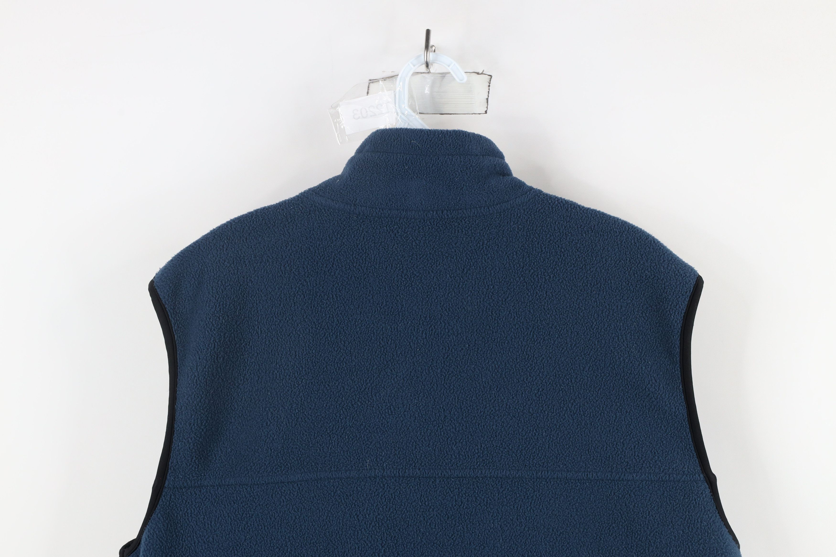 Cabelas × Vintage Vintage 90s Cabelas Blank Full Zip Fleece Vest Jacket Blue Size US M / EU 48-50 / 2 - 8 Thumbnail