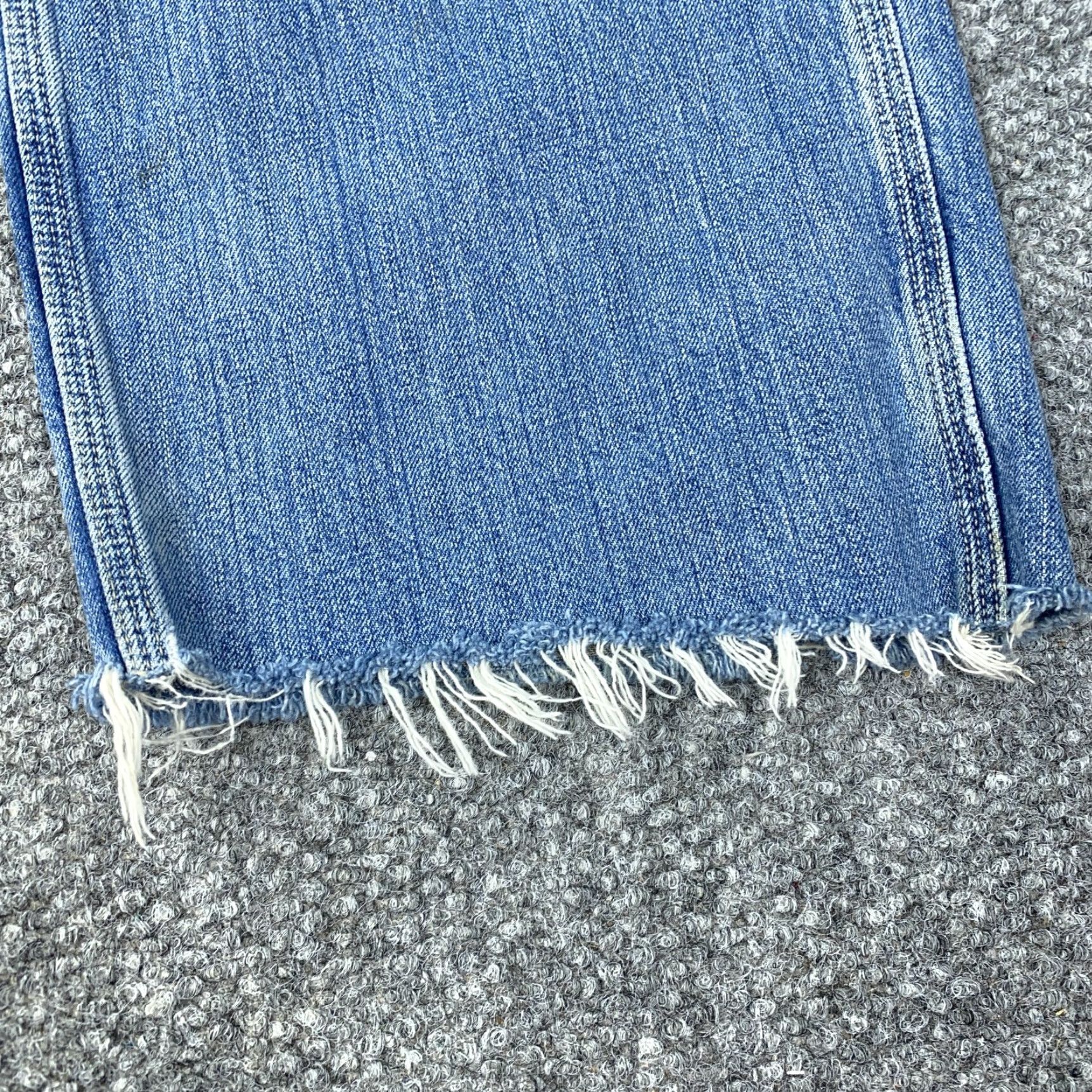 Vintage VINTAGE American Eagle Jeans Mens 32x28 Carpenter Baggy Frayed Hem 90s Y2K Blue Denim Straight Size US 32 / EU 48 - 5 Thumbnail