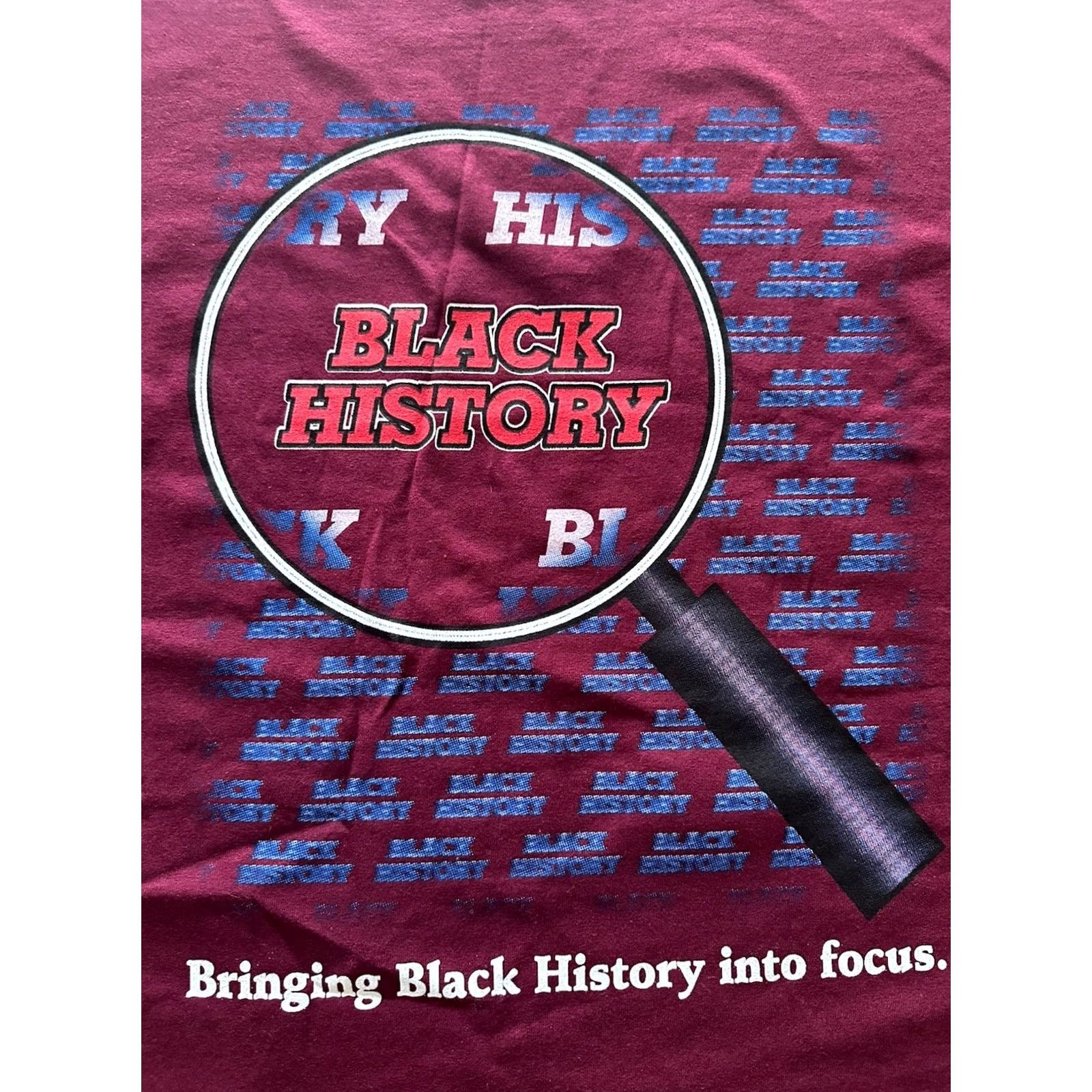Gildan VINTAGE 90s 1995 Black American MLK MLK Rap Tee Gildan T-Shirt 2XL US USA Burgundy NWT Size US XXL / EU 58 / 5 - 8 Thumbnail