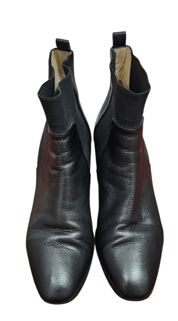 Jimmy Choo Jimmy Choo Black Leather Chelsea Ankle Boots US10/EU41 Size US 10 / IT 40 - 4 Thumbnail