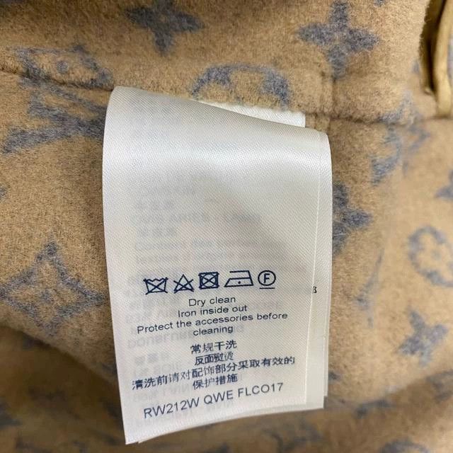 Louis Vuitton Louis Vuitton Khaki full print cashmere coat Size XS / US 0-2 / IT 36-38 - 4 Thumbnail