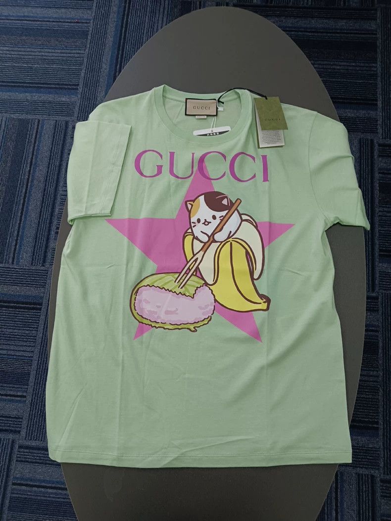 Gucci Gucci BNF co-branded banana kitten short-sleeved T-shirt 25 Size S / US 4 / IT 40 - 1 Thumbnail