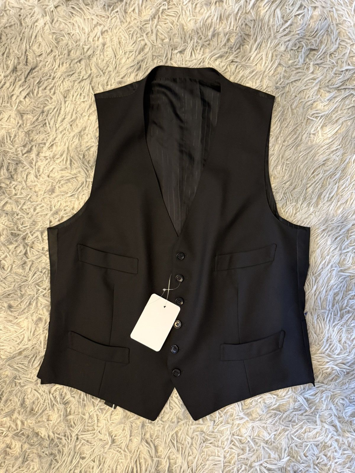 Tom Ford Signature black suit vest Size 50S - 2 Thumbnail