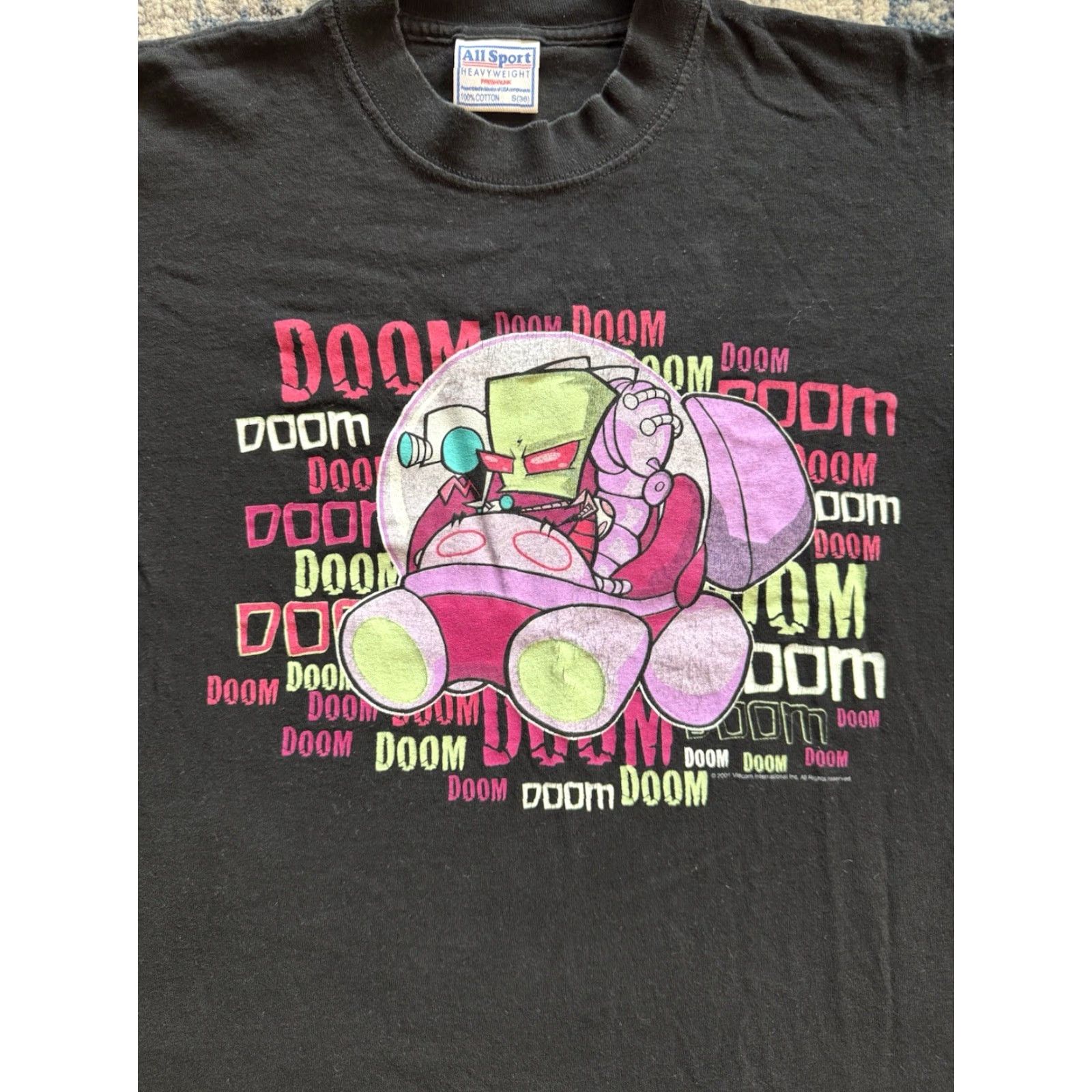 Nickelodeon VINTAGE Nickelodeon Invader Zim Doom Doom Doom T Shirt S Men Black Cotton Logo 2000s Cartoon Nol Ever All Sport Crew Neck T-Shirt Size US S / EU 44-46 / 1 - 2 Thumbnail