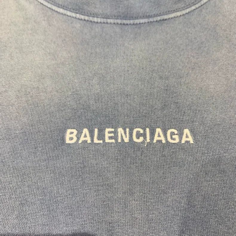 Balenciaga Balenciaga Navy Blue Gradient Short Sleeve/S Size Size US S / EU 44-46 / 1 - 9 Thumbnail
