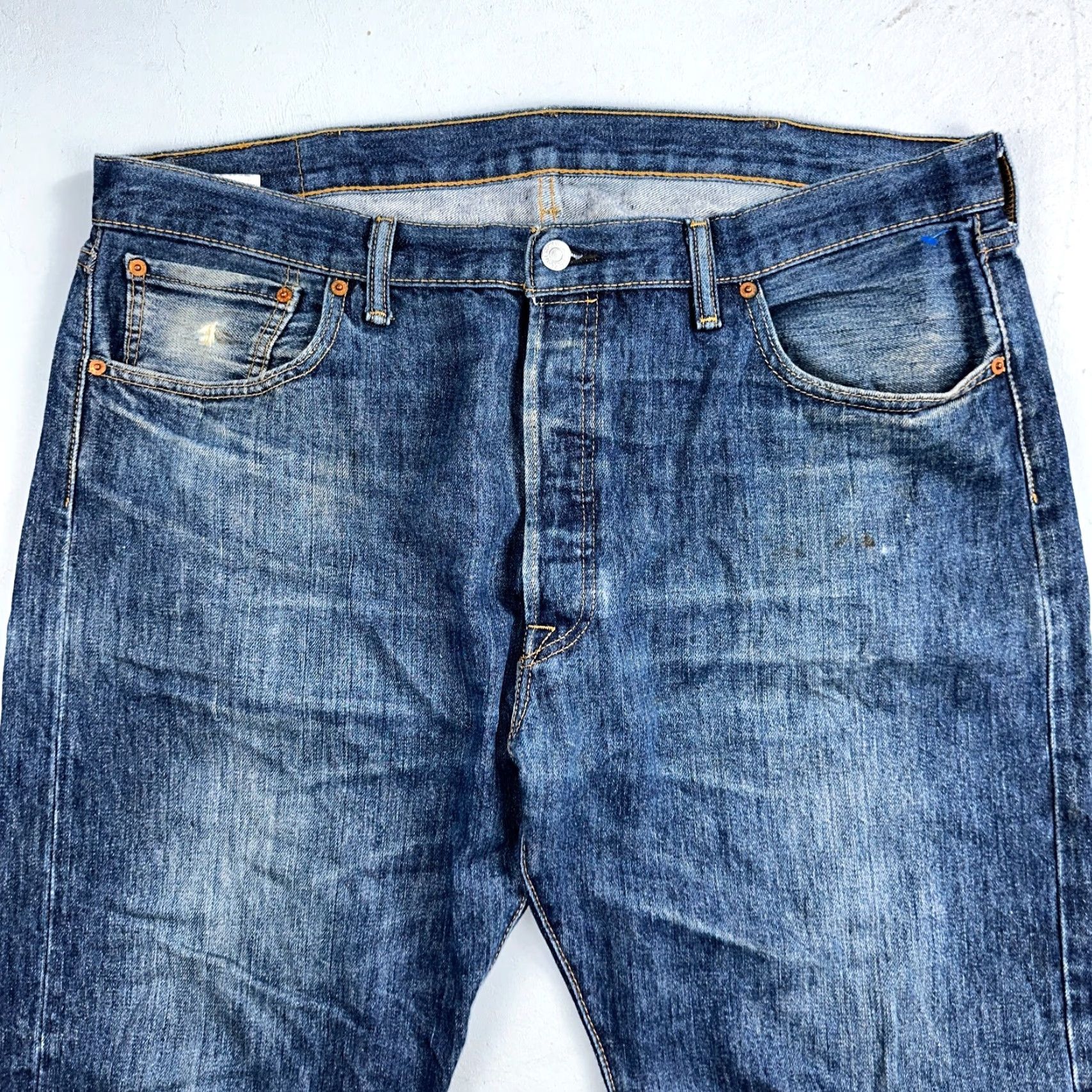 Levi's VINTAGE Levi's 501 Jeans Blue 40x32 Straight Leg Men Regular Denim 90s VTG Act 40x31 Size US 40 / EU 56 - 2 Thumbnail