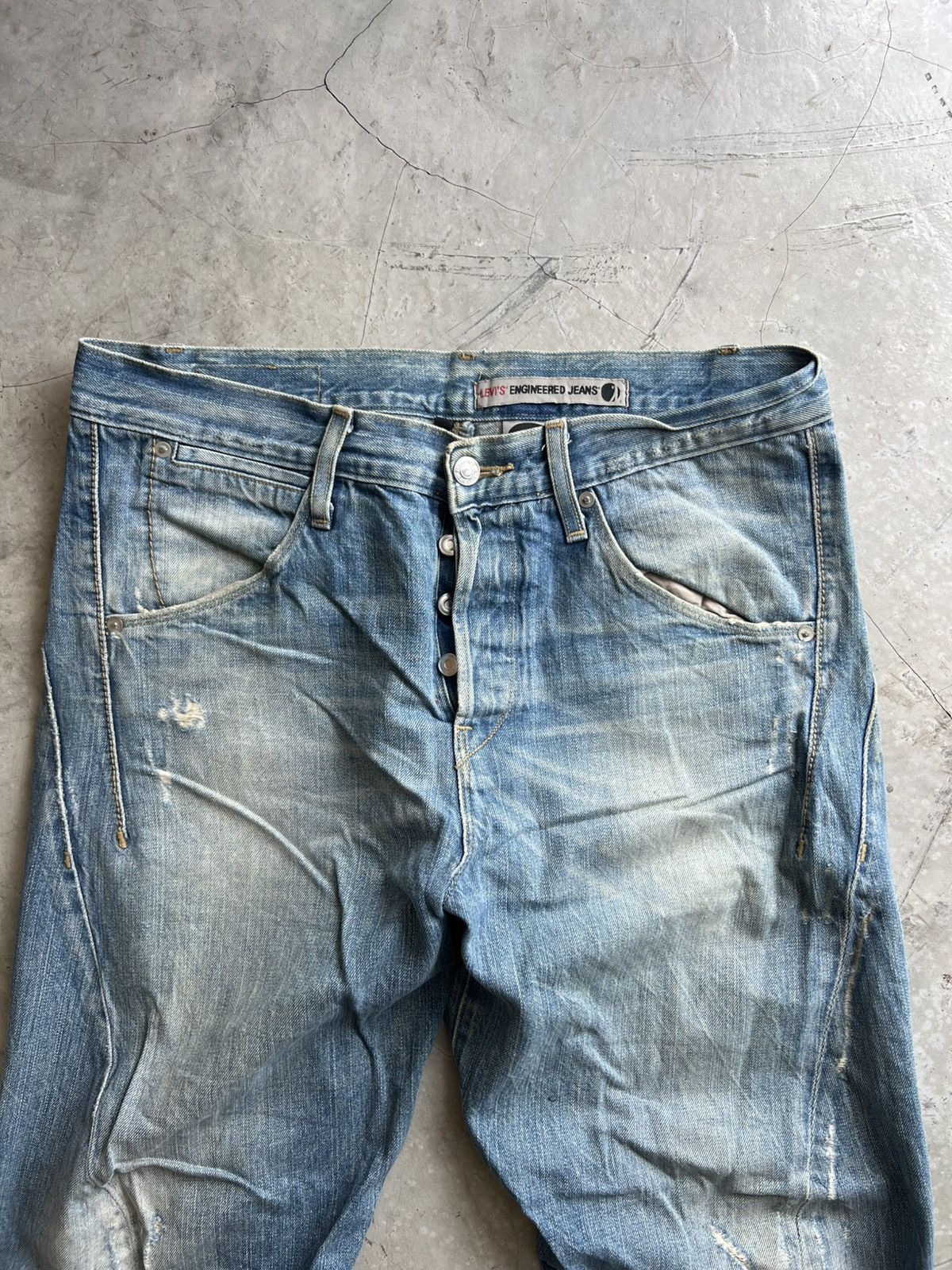 Levi's Levis Engineered Jeans Buckle Back Tag W32 Actual 34x27.5 Size US 32 / EU 48 - 3 Thumbnail