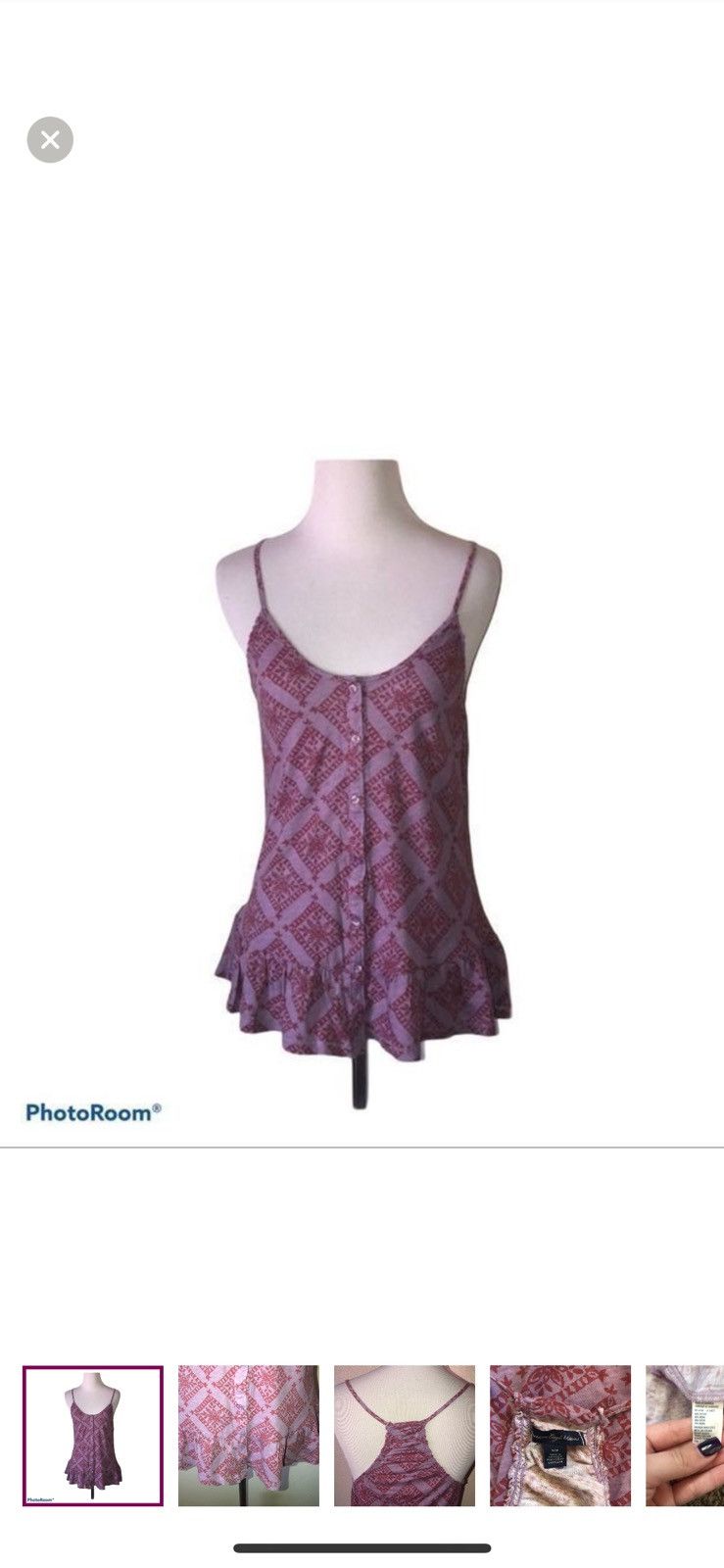 American Eagle Outfitters American eagle outfitters small boho tank top Size S / US 4 / IT 40 - 1 Thumbnail