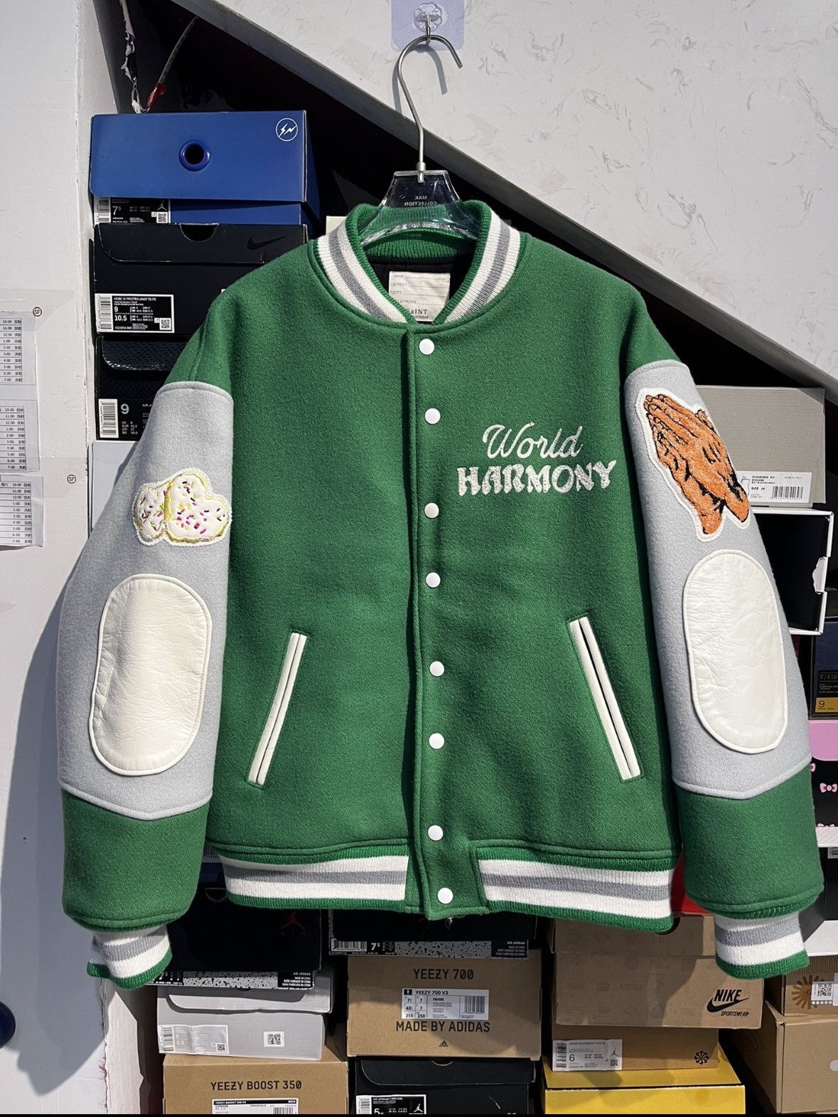 Saint Michael 23ss Harmony Varsity Wool Jacket Size US L / EU 52-54 / 3 - 1 Thumbnail