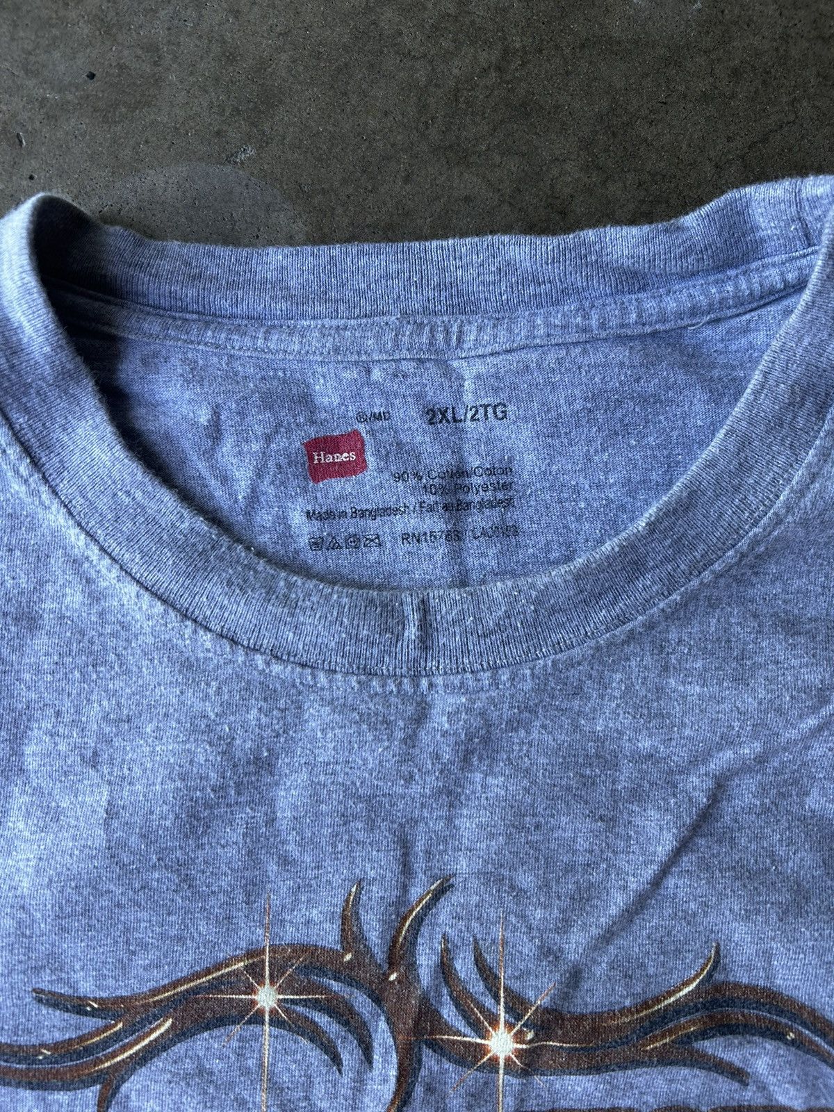 Hanes × Vintage Vintage Y2K Black Hills South Dakota Double Sided T Shirt Size US XXL / EU 58 / 5 - 3 Thumbnail
