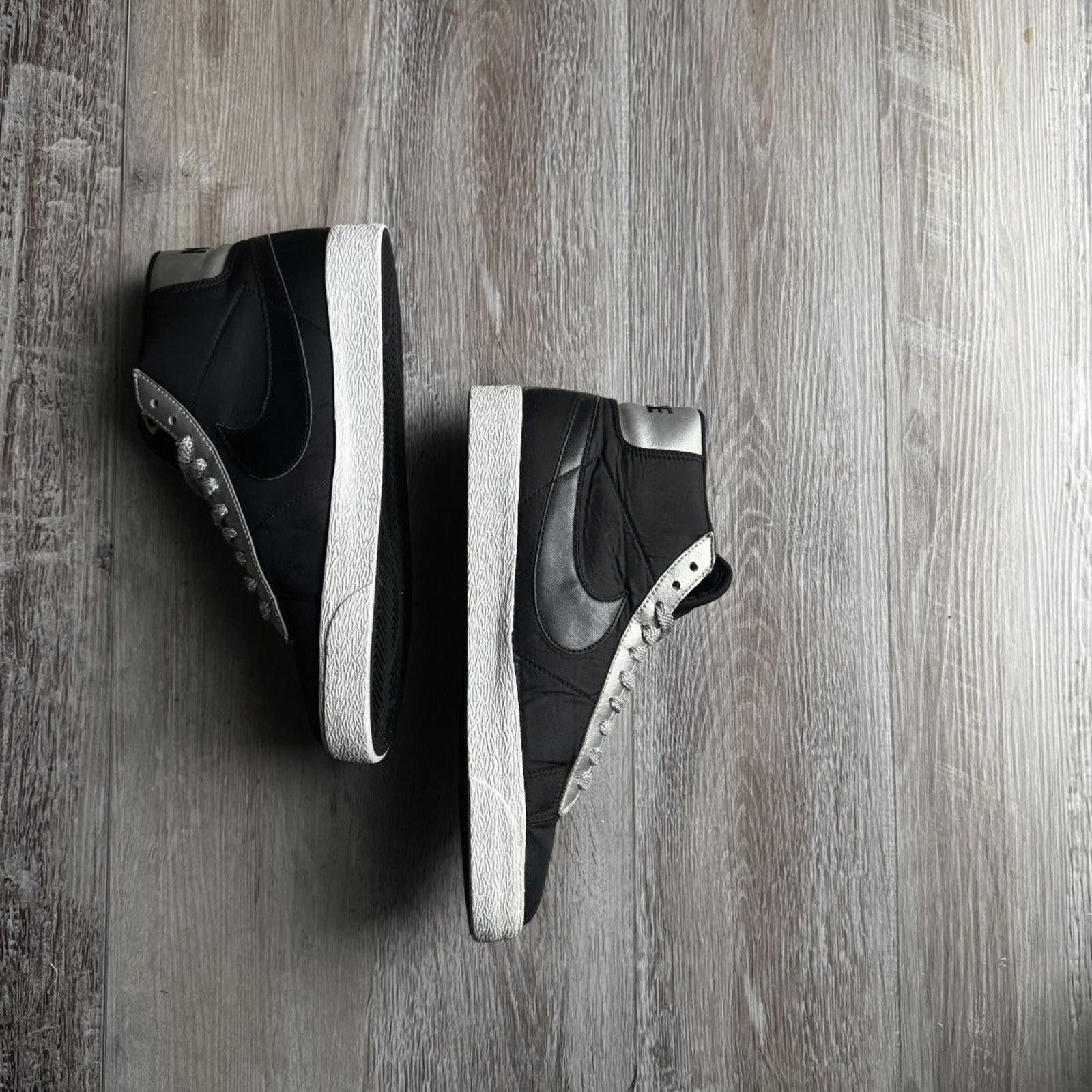 Nike NIKE • Blazer High "Black Metallic Silver" (10M) Size US 10 / EU 43 - 8 Thumbnail