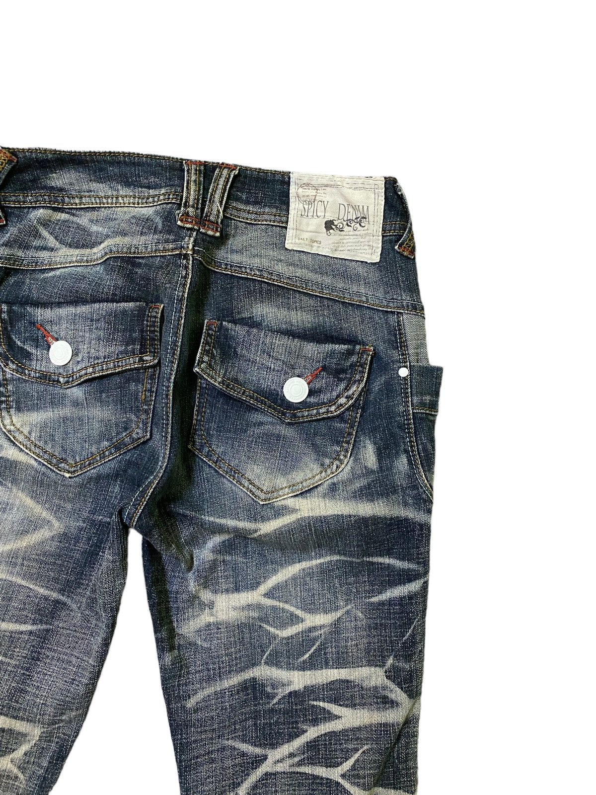 Designer × Japanese Brand Archive Clawmark Spicy Denim Acid Wash Denim Jeans Size US 27 - 12 Thumbnail