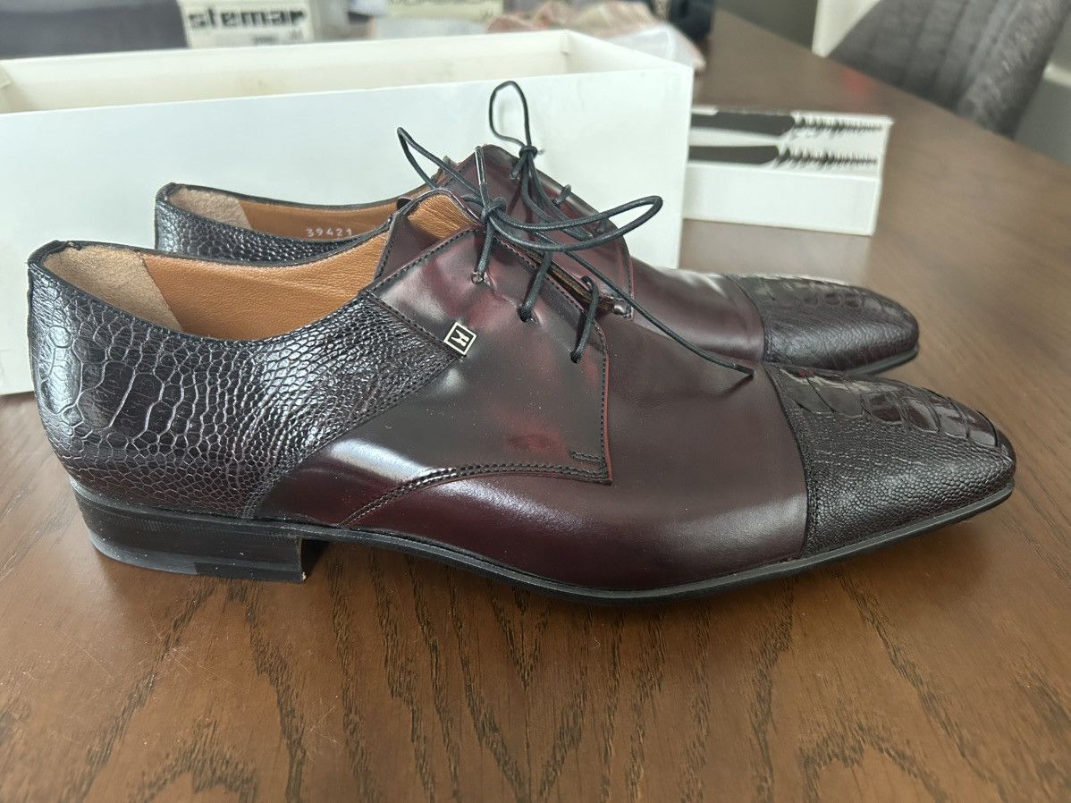 Moreschi Moreschi Ostrich and calf dress shoes New Size US 11 / EU 44 - 2 Thumbnail