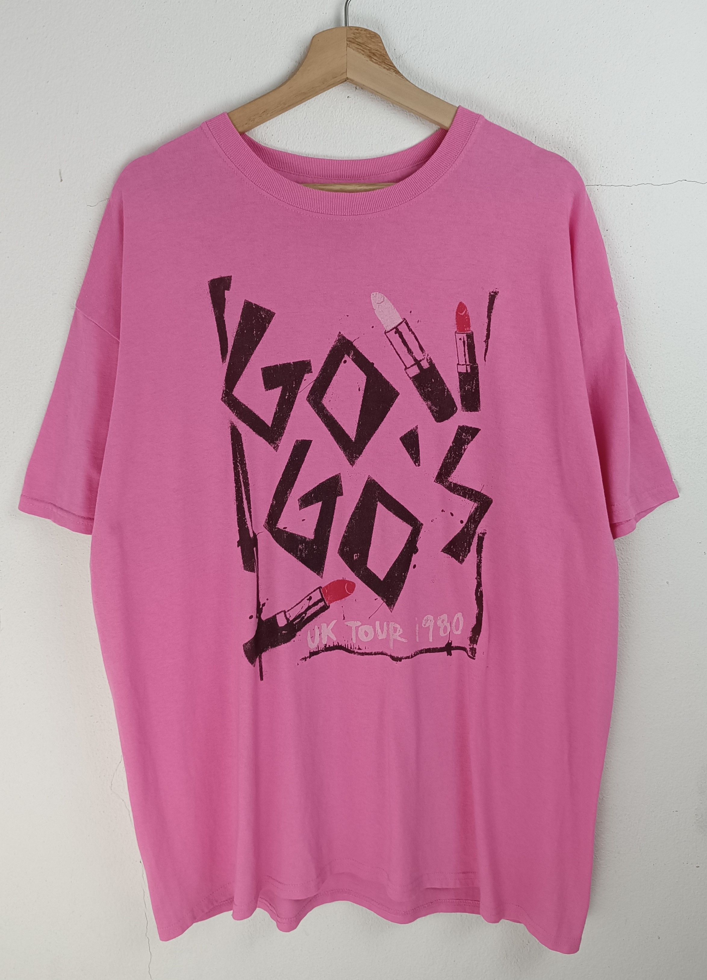 Vintage VINTAGE THE GO GO'S UK TOUR 1980 REPRO TOUR TEE VERY RARE Size US XL / EU 56 / 4 - 3 Thumbnail