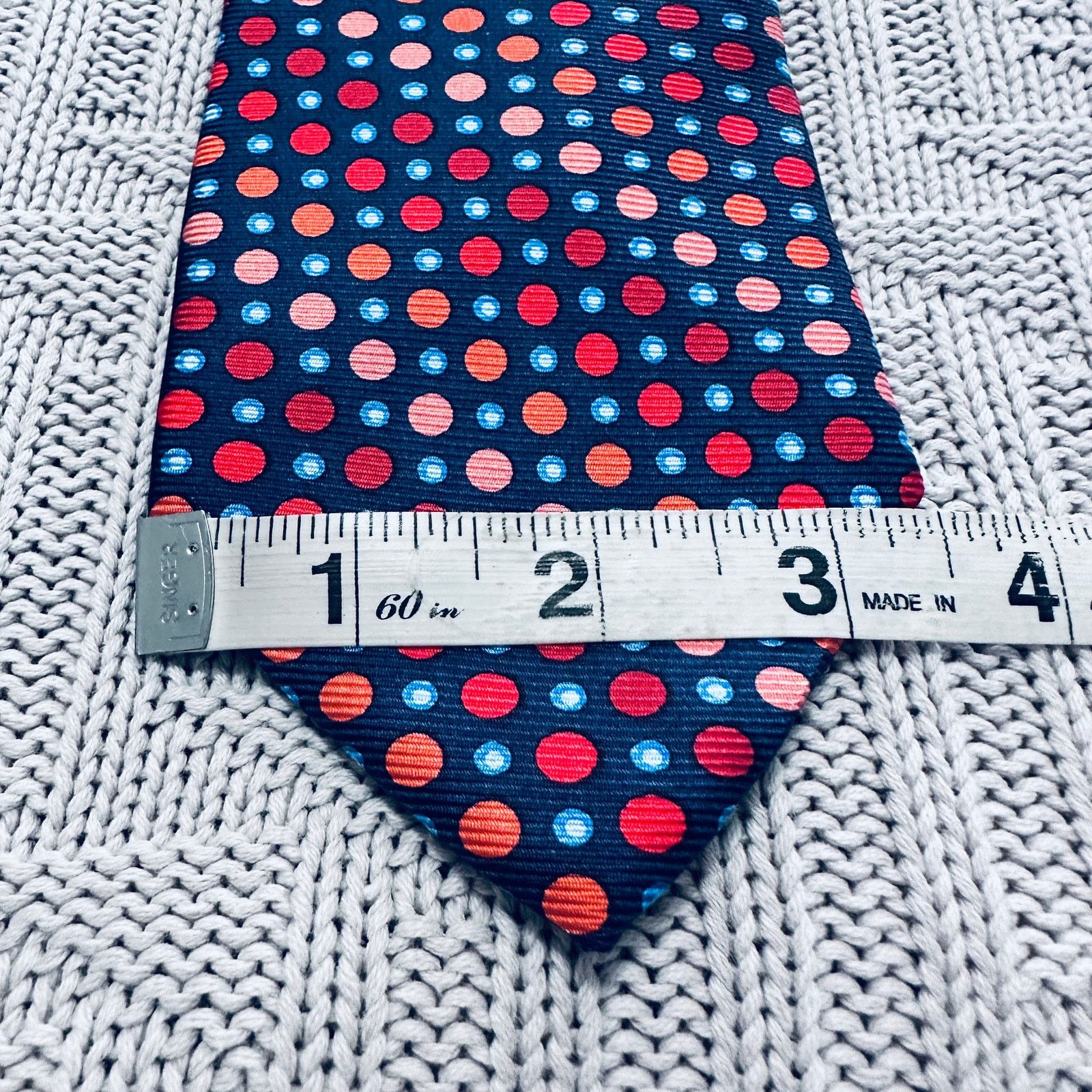 Vintage Vintage Fangi red ombre polka dot Italian silk tie Size ONE SIZE - 5 Thumbnail