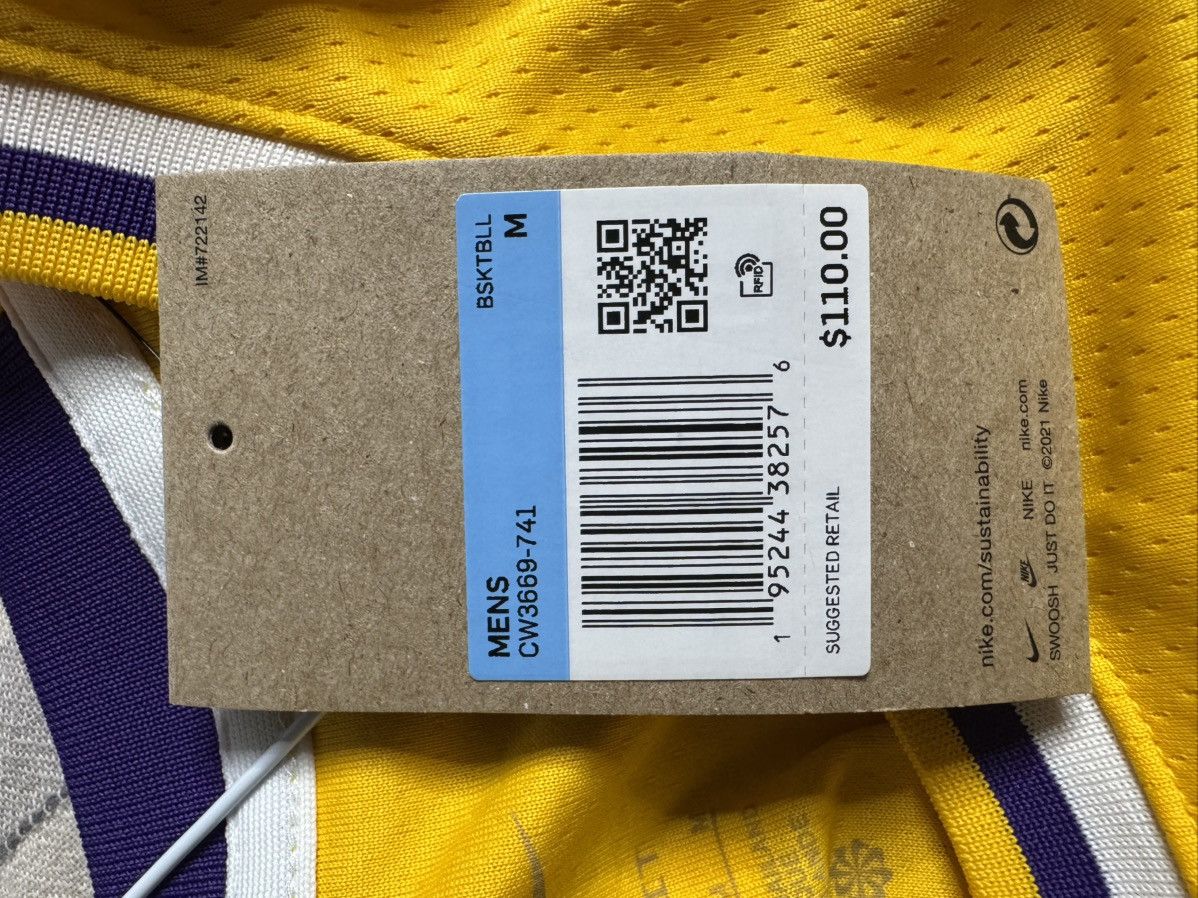 Nike Nike Los Angeles Lakers Russell Westbrook Away Jersey Size US M / EU 48-50 / 2 - 5 Thumbnail