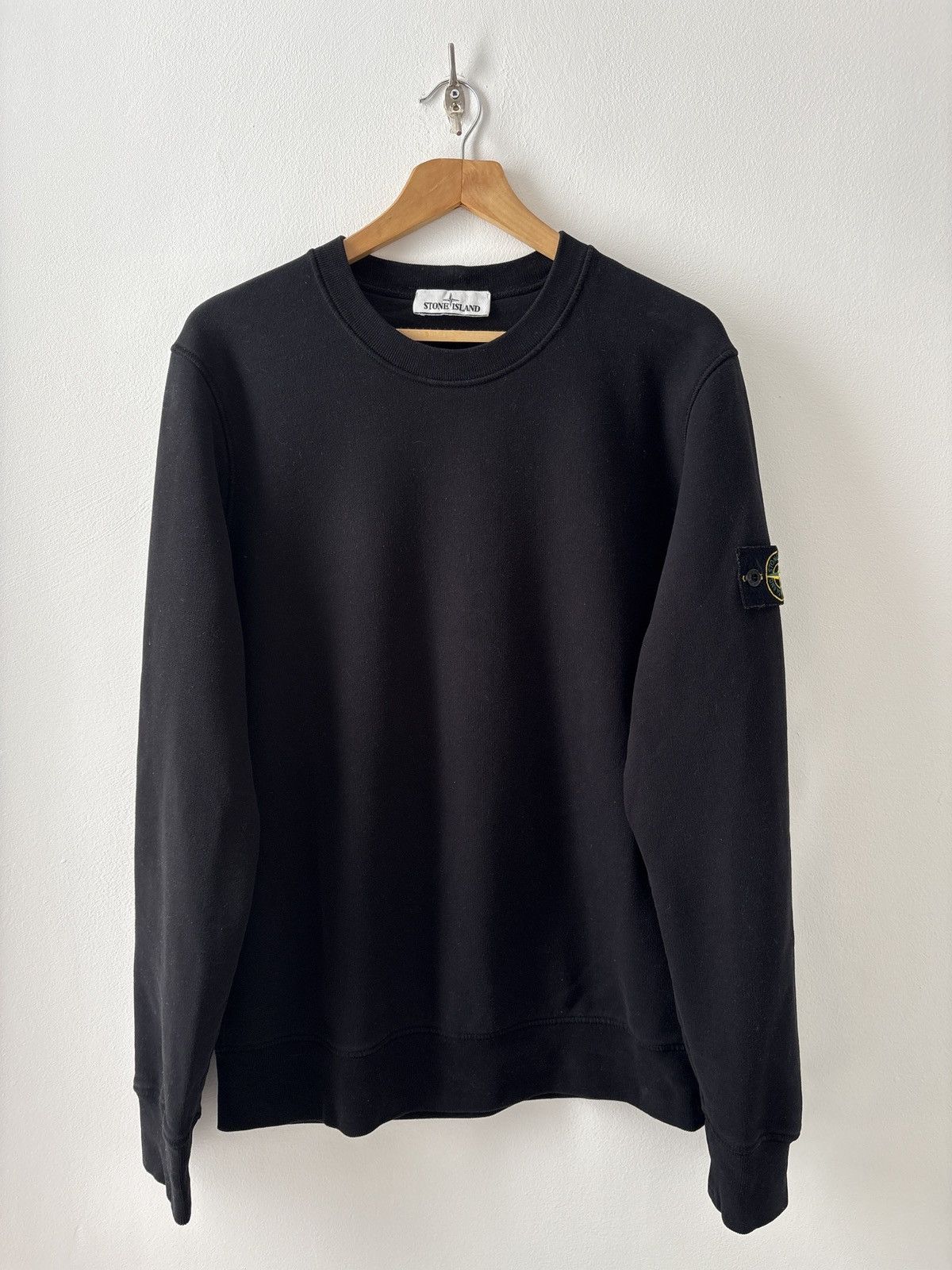 Stone Island Stone Island Crew Neck Sweatshirt Black Medium Size US M / EU 48-50 / 2 - 1 Thumbnail