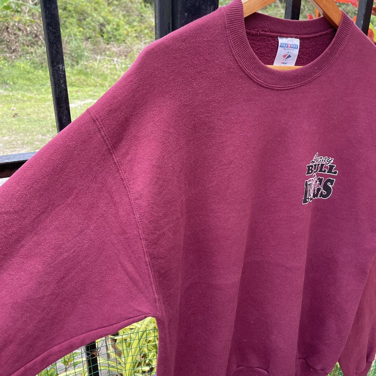 Vintage 🔥Vintage Luray Bull Dogs Big Logo Maroon Jumper Sweatshirts Size US M / EU 48-50 / 2 - 8 Thumbnail