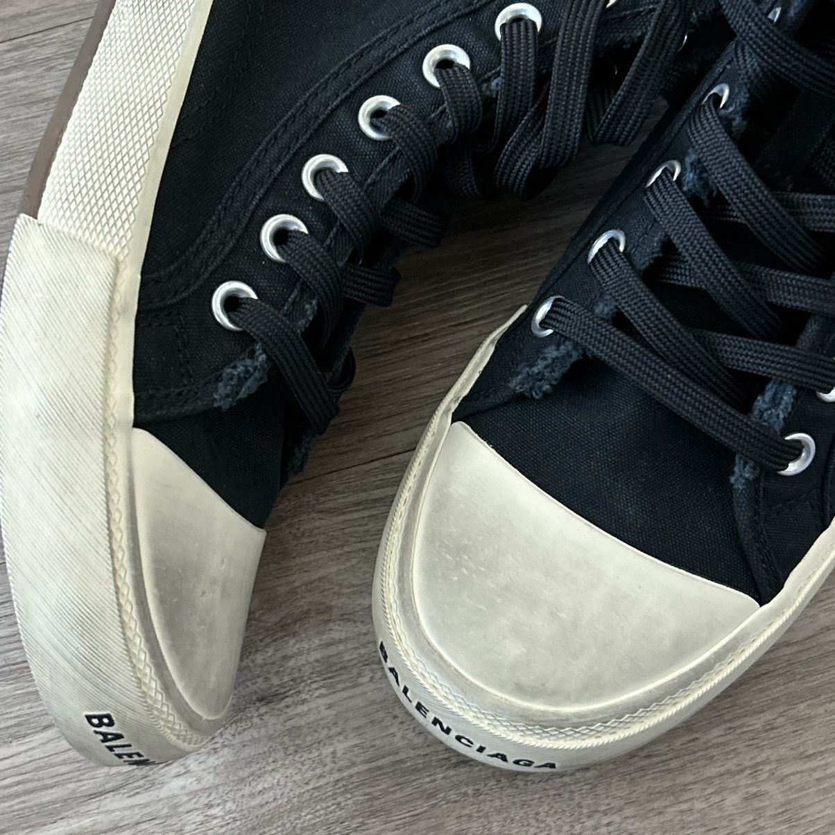 Balenciaga Balenciaga Paris ‘Destroyed Black’ Highs sz 7M Size US 7 / EU 40 - 5 Thumbnail