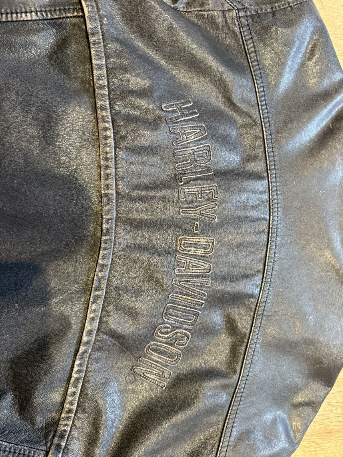 Harley Davidson Vintage Harley Davidson Leather Bike Jacket Size US XL / EU 56 / 4 - 7 Thumbnail
