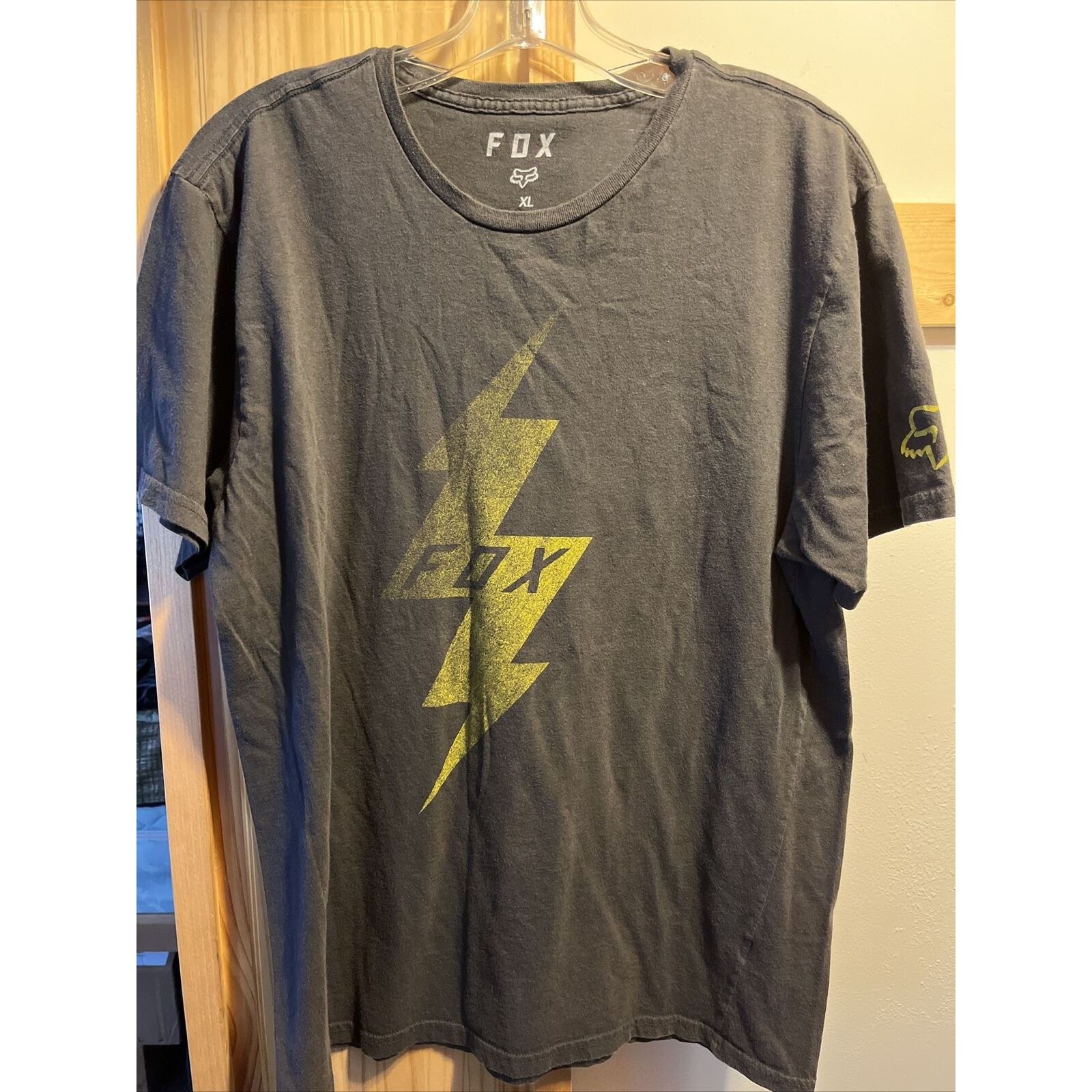 Fox Racing Fox mens XL Gray short sleeve premium cotton Graphic T-Shirt Size US XL / EU 56 / 4 - 2 Thumbnail