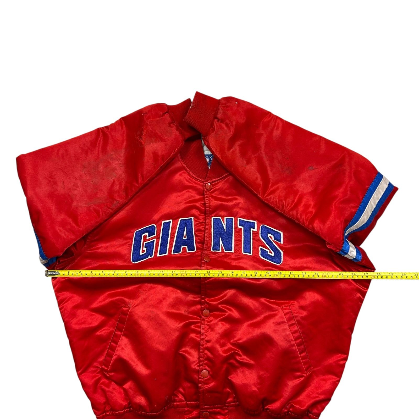 NFL RARE VTG 90s NFL NEW YORK GIANTS STARTER SATIN JACKET Size US XXL / EU 58 / 5 - 13 Thumbnail