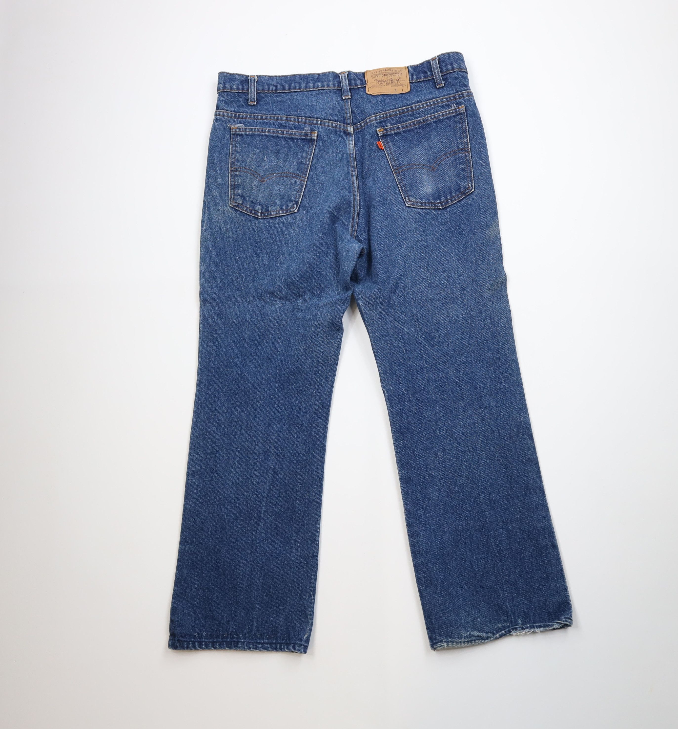 Levi's Vintage 80s Levis 517 Orange Tab Wide Leg Denim Jeans USA Size US 38 / EU 54 - 11 Thumbnail