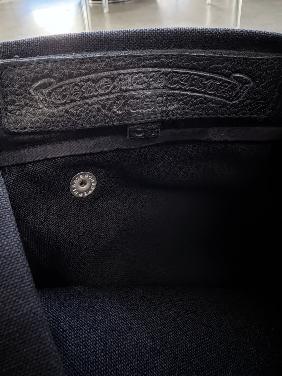 Chrome Hearts RARE!Chrome Hearts Cemetery Cross Leather Patch Cargo Pants Size US 31 - 14 Thumbnail