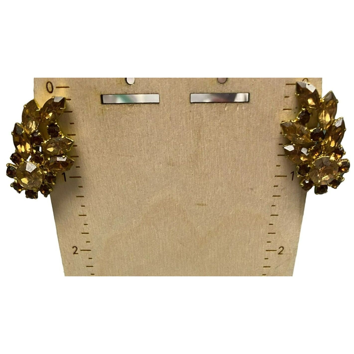 Other Vintage Gold Tone Austrian Brooch & Clip Earrings Set With A Size ONE SIZE - 5 Thumbnail