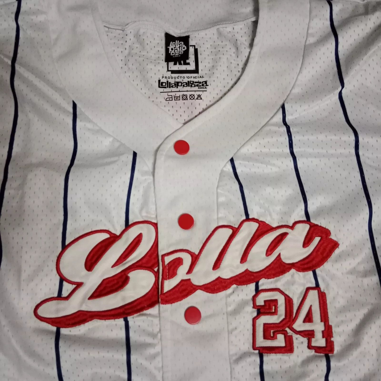 Band Tees × Rap Tees Lollapalooza Santiago Chile Music Festival Baseball Jersey Size US XL / EU 56 / 4 - 2 Thumbnail