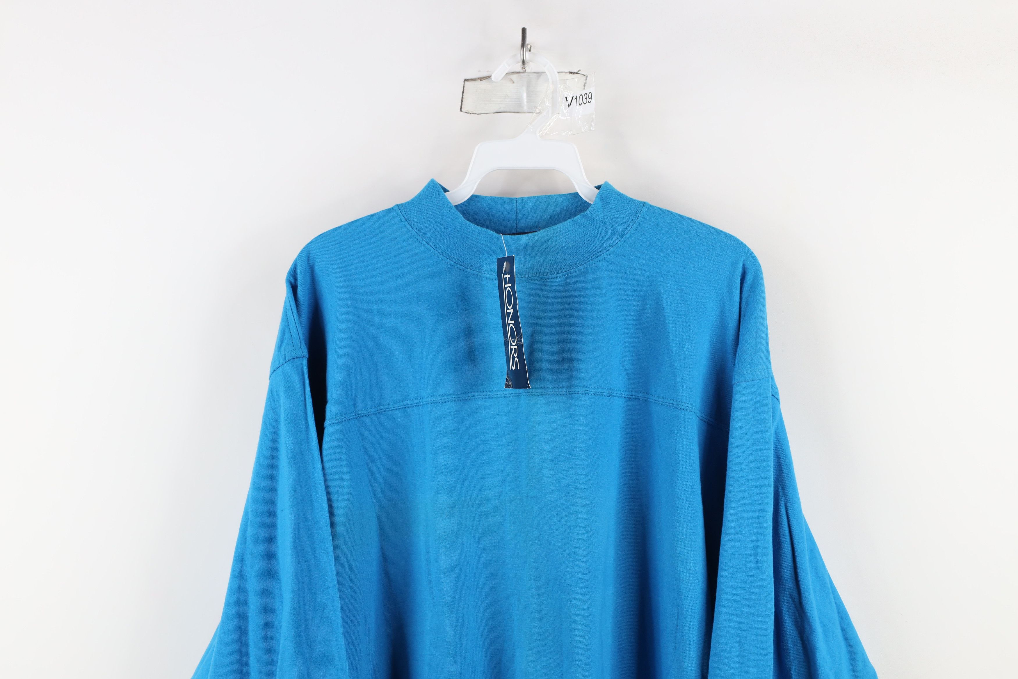 Vintage Deadstock Vintage 90s Streetwear Mock Long Sleeve T-Shirt Size US M / EU 48-50 / 2 - 2 Thumbnail