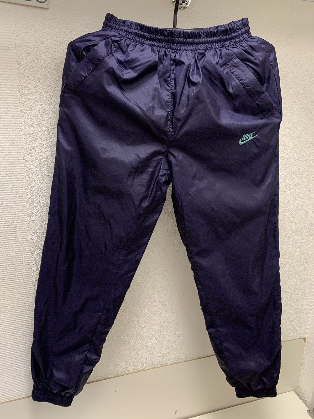 Vintage Nike vintage navy blue sweatpants M y2k madeinusa vintage Size US 32 / EU 48 - 1 Thumbnail